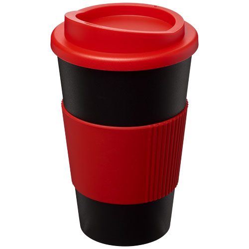 Gobelet isolant personnalisable 350ml Americano® noir / Rouge